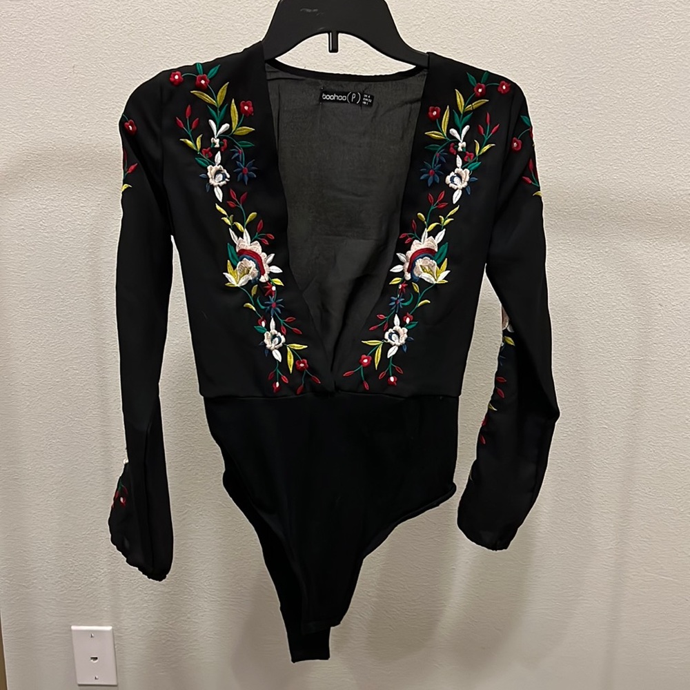 Floral bodysuit boohoo